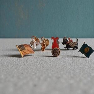 Set of Six Assorted Enamel Pins